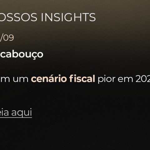 Cenário fiscal